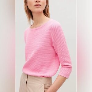 COS Knit Bubblegum Pink Sweater